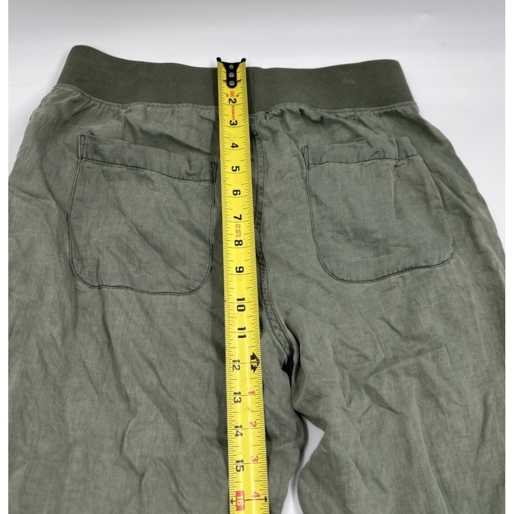 Faherty Women's M Tencel Linen Green Ankle Jogger - Picture 7 of 8